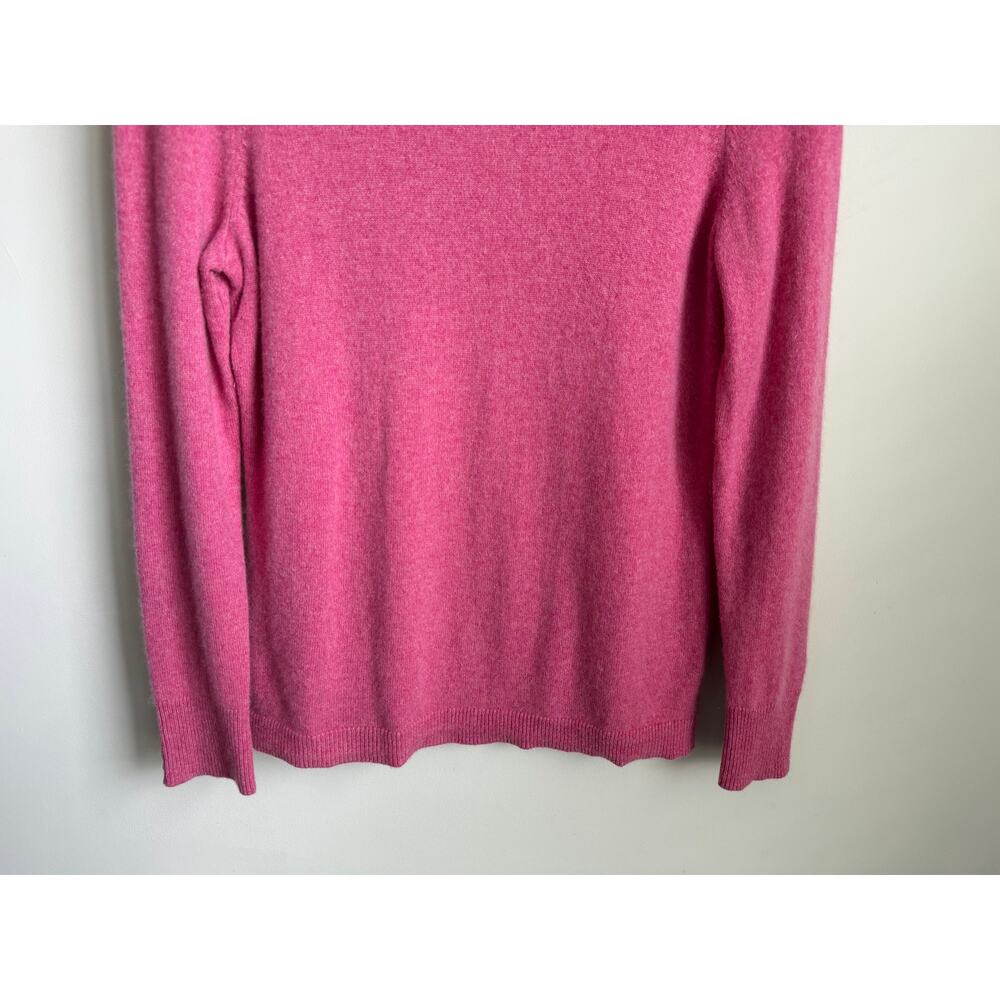 Talbots Pure Cashmere Long Sleeve Crew Neck Pullover Sweater Pink Womens Medium - Picture 4 of 9